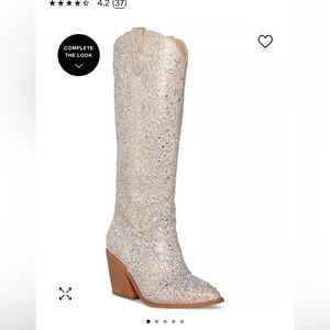 Brand New - Madden Girl Arizona Full Rhinestone Cowboy Boots sz 8.5